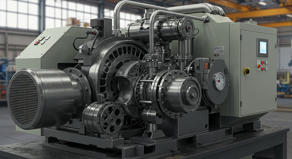 Industrial piston compressor